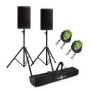 RCF ART 912-A 12" Active PA Speaker Bundle with Stands and Cables