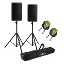 RCF ART 935-A 15" Active PA Speaker Bundle with Stands and Cables