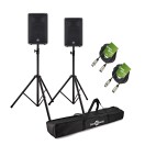 Yamaha DBR10 10" Active PA Speaker Bundle with Stands and Cables