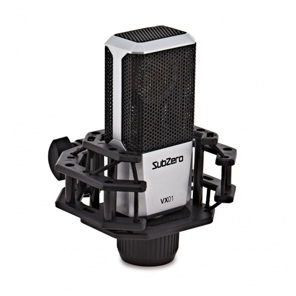 SubZero VX01 Vocal Microphone with Accessory Pack - Angled