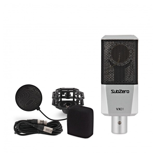 SubZero VX01 Vocal Microphone with Accessory Pack - Full Contents