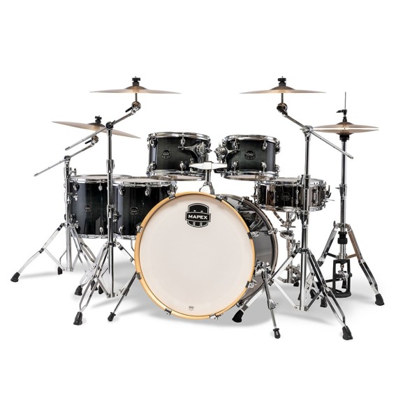 Mapex Armory 22'' LA Fusion 6pc Shell Pack, Black Onyx Burst