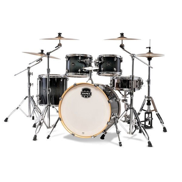 Mapex Armory 22'' Rock Fusion 5pc Shell Pack, Black Onyx Burst