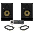 Universal Audio Volt 1 i zestaw monitor&oacute;w studyjnych KRK ROKIT RP5 G5