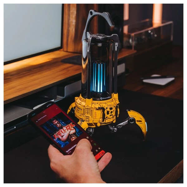 GravaStar Supernova Bluetooth Speaker, Battle-Worn Yellow - Lifestyle