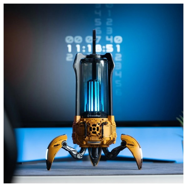 GravaStar Supernova Bluetooth Speaker, Battle-Worn Yellow - Lifestyle 4