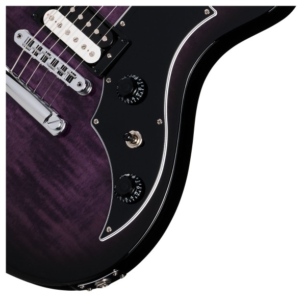 Gibson Victory Figured Top, Dark Purple Burst - knobs 