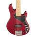 Squier by Fender Deluxe Dimension 5 String Bass V, Crimson Red Trans