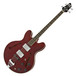 SubZero Detroit Semi Acoustic Bass + RedSub BE100 Amp Pack, Red Wine