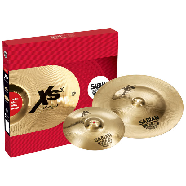 Sabian XS20 10'' Splash + 18'' China Effects Pack, Brilliant Finish