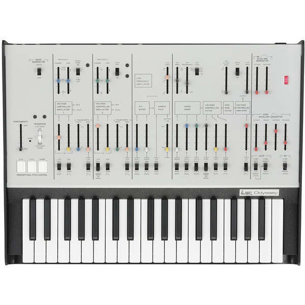 Korg ARP Odyssey Ltd, duofoniczne analogowy syntezator Rev1, biały
