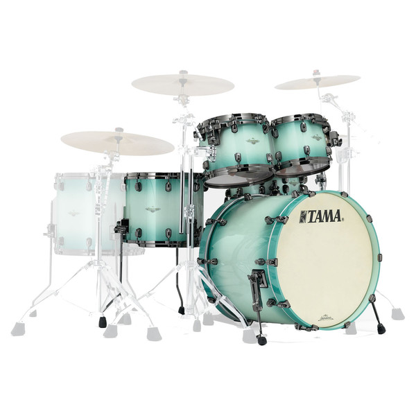 Tama Starclassic Bubinga 22'' 4 Piece Shell Pack, Light Jade Burst