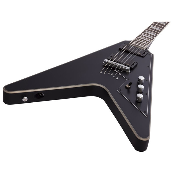 DISC Schecter V-1 Platinum, Satin Black at Gear4music