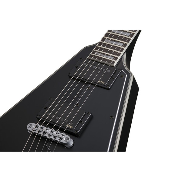 DISC Schecter V-1 Platinum, Satin Black at Gear4music