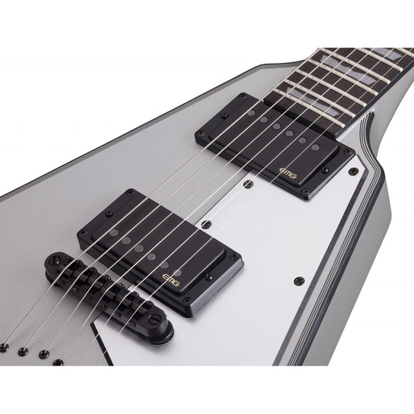 DISC Schecter V-1 Platinum, Satin Silver at Gear4music