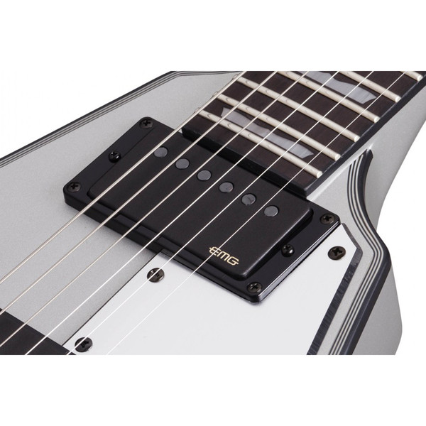 DISC Schecter V-1 Platinum, Satin Silver at Gear4music