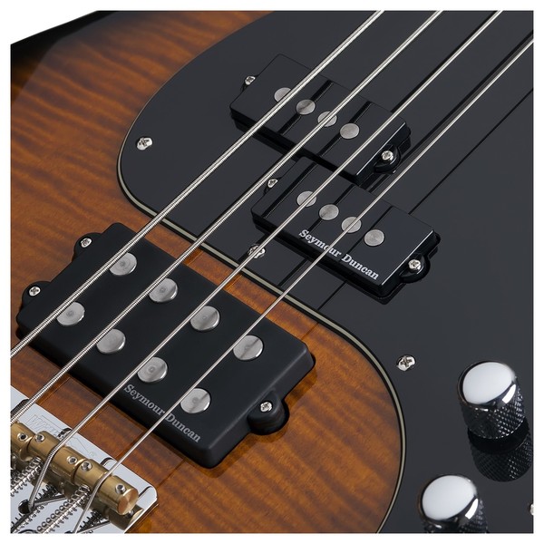 Schecter Diamond-P Plus Bass Guitar, Dark Sunburst