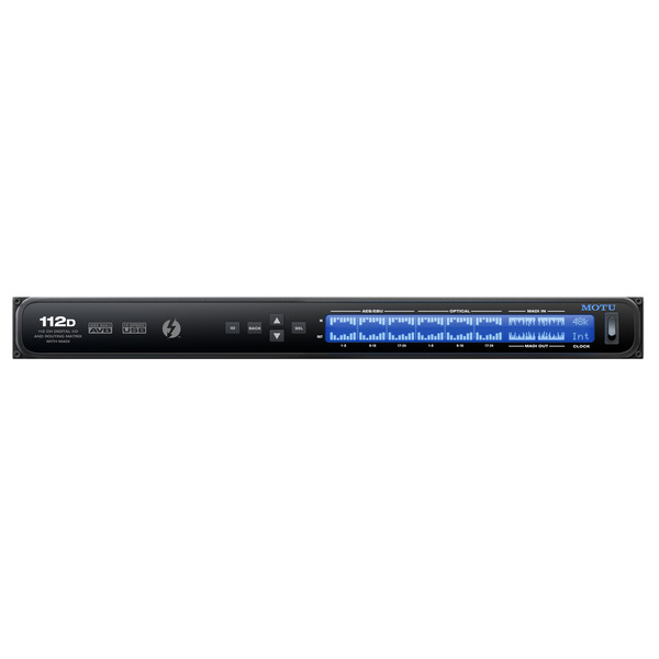 Motu 112D Thunderbolt AVB and USB Audio Interface, Front