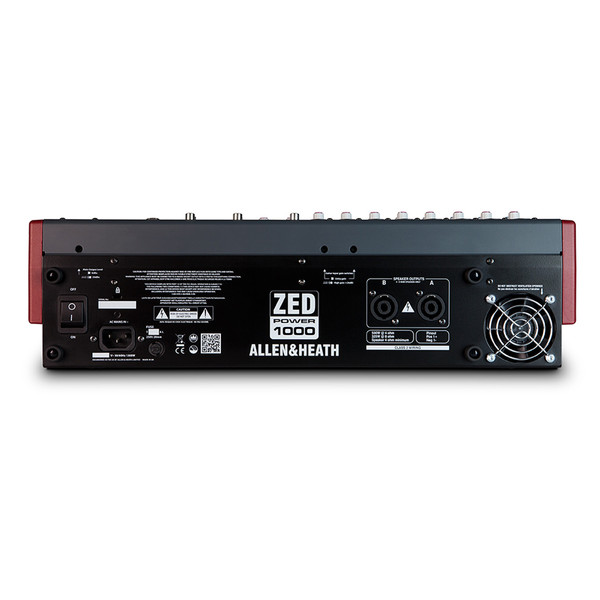 Allen and Heath ZED Power 1000 Mixer, Rear