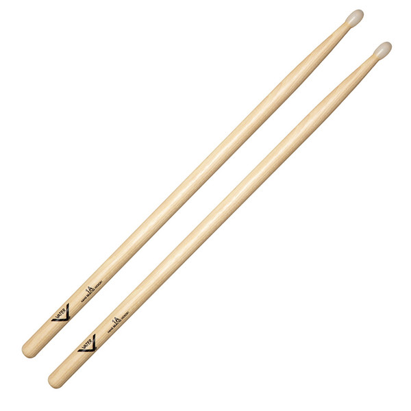 Vater Nude 1A Raw Hickory Drum Sticks, Wood Tip