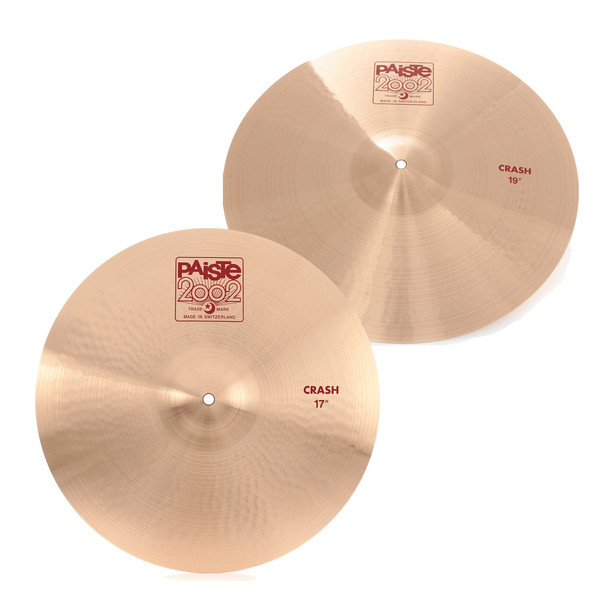 Paiste 2002 Classic Crash Cymbal Saver Pack - 17'' and 19'' Pair