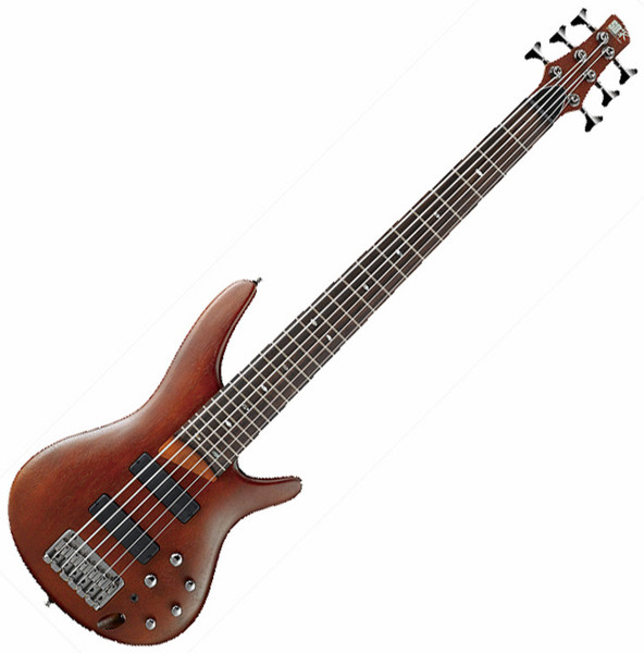 Ibanez SR506 Bass Guitar, Brown Mahogany