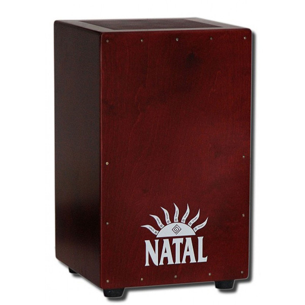 Natal Andante Large Cajon, Snare Wires, Birch Black Red Face