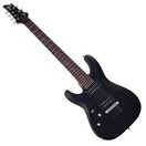 Schecter C-7 Deluxe Left Hand 7 String, Satin Black
