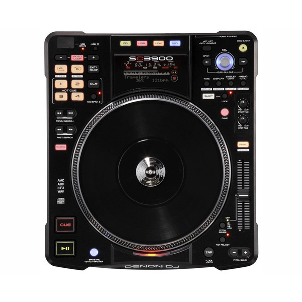 DISC Denon DJ SC3900 Media Player with Direct Drive Turntable at