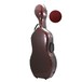 Orchestra Carbon Cello Case, Red, 4/4, back
