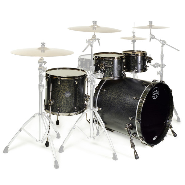 Mapex Saturn V MH Exotic Series Sub Wave, Flat Black Maple Burl