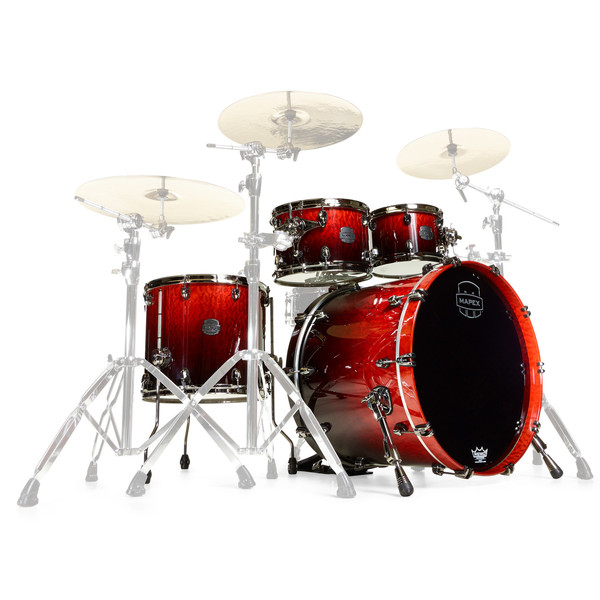 Mapex Saturn V MH Exotic Series Sound Wave, Cherry Mist Maple Burl