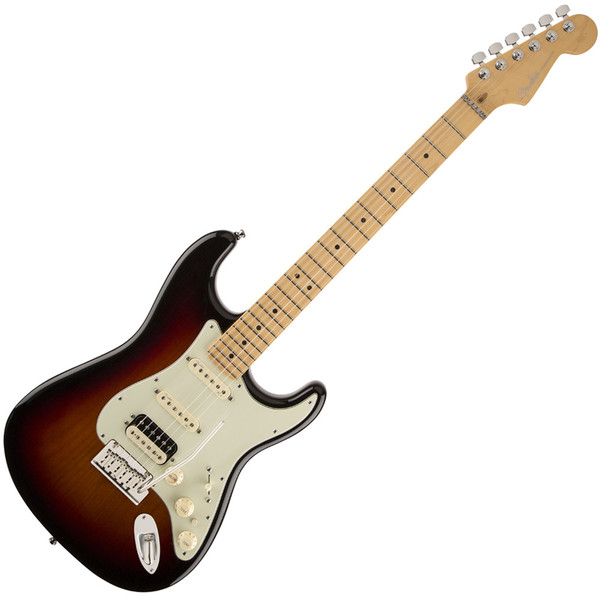 Fender American Deluxe Strat HSS Shawbucker, MN, 3-Color Sunburst
