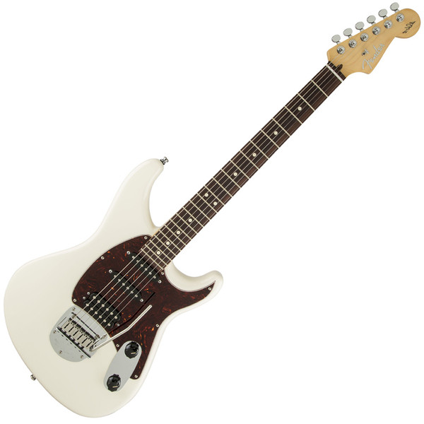 DISC Fender Sergio Vallin Signature Guitar, RW, Olympic White