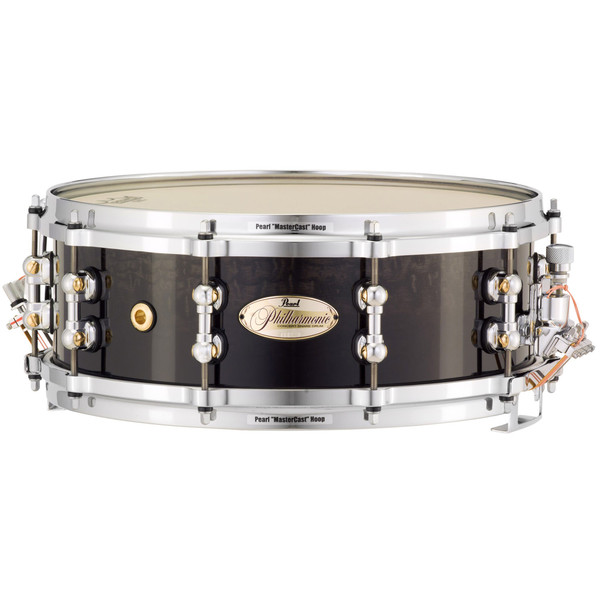 Pearl Philharmonic 14'' x 5'' Orchestral Snare Drum, Black Fade 20ply