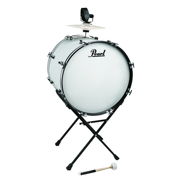 Pearl Banda Tambora with Stand, Pure White