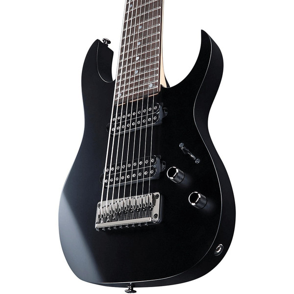 DISC Ibanez RG90BKP 9-String Electric Guitar, Invisible Shadow at