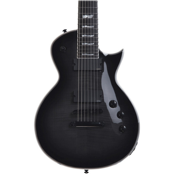 DISCESP LTD EC-407B FM 7 String Electric Guitar, Trans Black