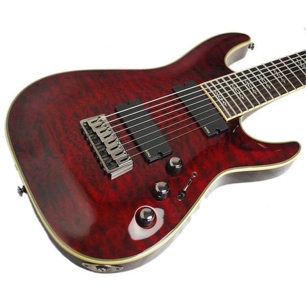 Schecter Hellraiser C-8 8 String Guitar, Black Cherry - Nearly New