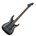 ESP LTD MH-401B Baritone Electric Guitar, See Thru Black Sunburst 