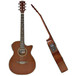 Deluxe Single Cutaway Electro Acoustic Guitar by Gear4music, Sapele 