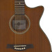 Deluxe Single Cutaway Electro Acoustic Guitar by Gear4music, Sapele 