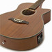 Deluxe Single Cutaway Electro Acoustic Guitar by Gear4music, Sapele 