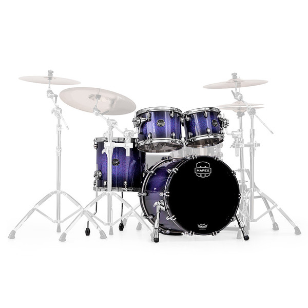 Mapex Saturn V 20'' Club Fusion Shell Pack, Red/Blue Hybrid Sparkle