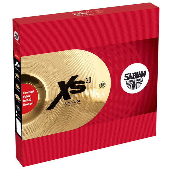 Sabian XS20 14'' First Pack Cymbal Set, Brilliant Finish