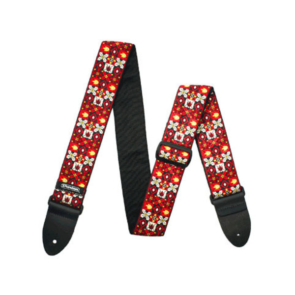 Dunlop Jacquard Guitar Strap, Winterland Red