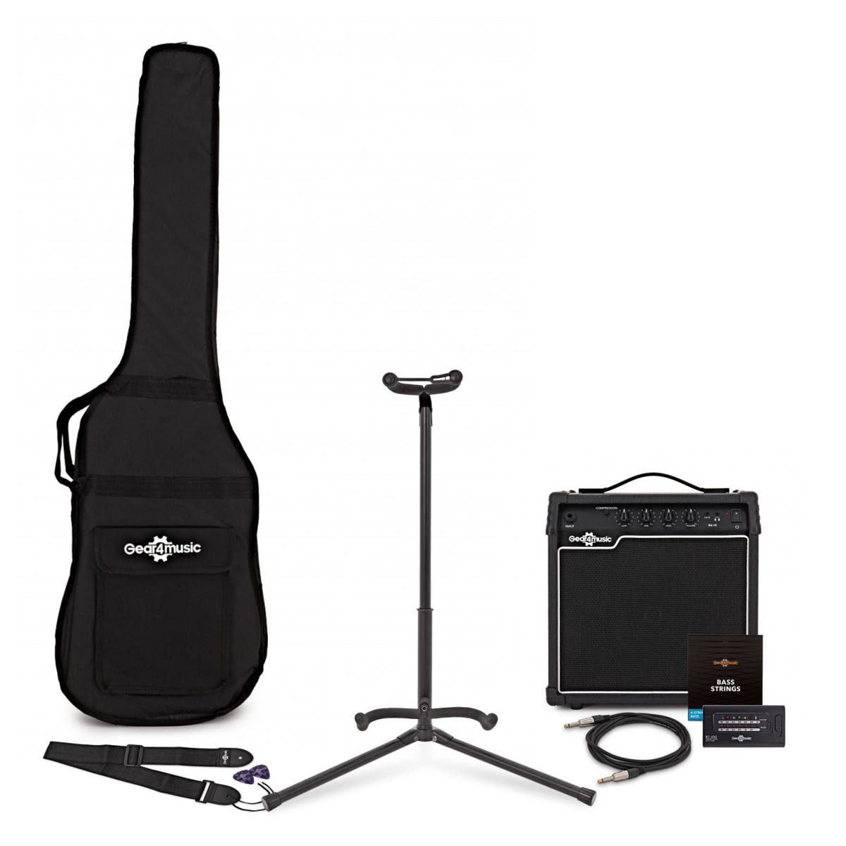 Click to view product details and reviews for 15 Watt Bass Amp Accessory Pack By Gear4music.