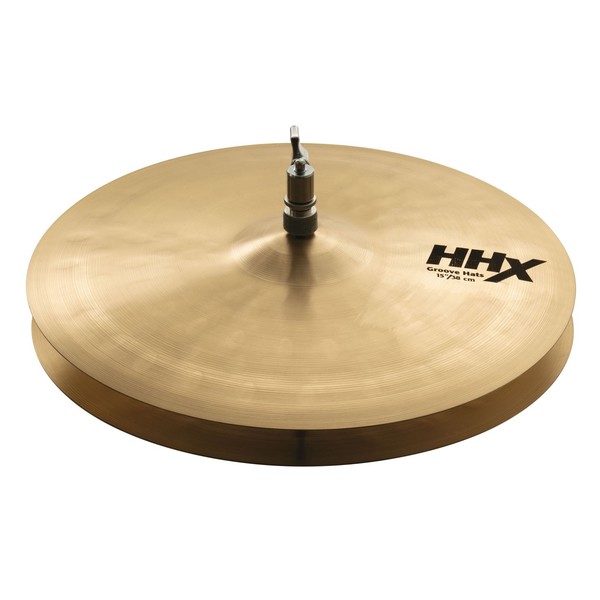 Sabian HHX 15'' Groove Hi-Hat Cymbals, Natural Finish