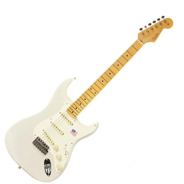 Fender Eric Johnson Stratocaster Electric Guitar, MN White Blonde