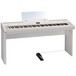 Roland FP-80 SuperNATURAL Digital Piano, White with FREE Stand